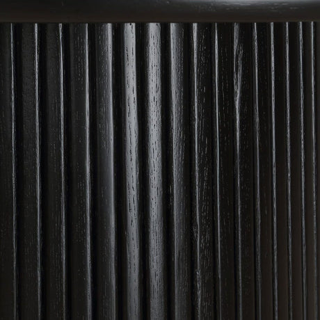 Modern European furniture - Round Black Oak Dining Table - www.oroa.com