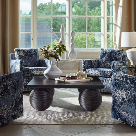 Rattan Sphere Legs Coffee Table by Uttermost Kasson, alternate view 7