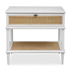 Rattan Cane 1-Drawer Side Table | Uttermost Coast