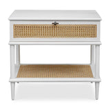 Rattan Cane 1-Drawer Side Table | Uttermost Coast