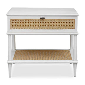 Modern European furniture - Rattan Cane 1-Drawer Side Table - www.oroa.com