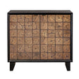 Modern European furniture - Wooden 2-Door Grid Cabinet - www.oroa.com