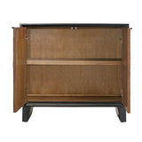 Modern European furniture - Wooden 2-Door Grid Cabinet - www.oroa.com
