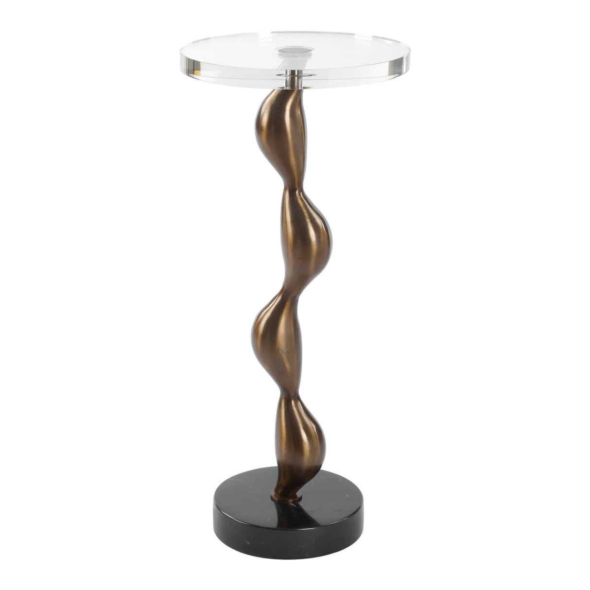 Modern European furniture - Crystal Round Drink Table - www.oroa.com