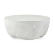 Modern European furniture - Cream Concrete Indoor/Outdoor Coffee Table - www.oroa.com