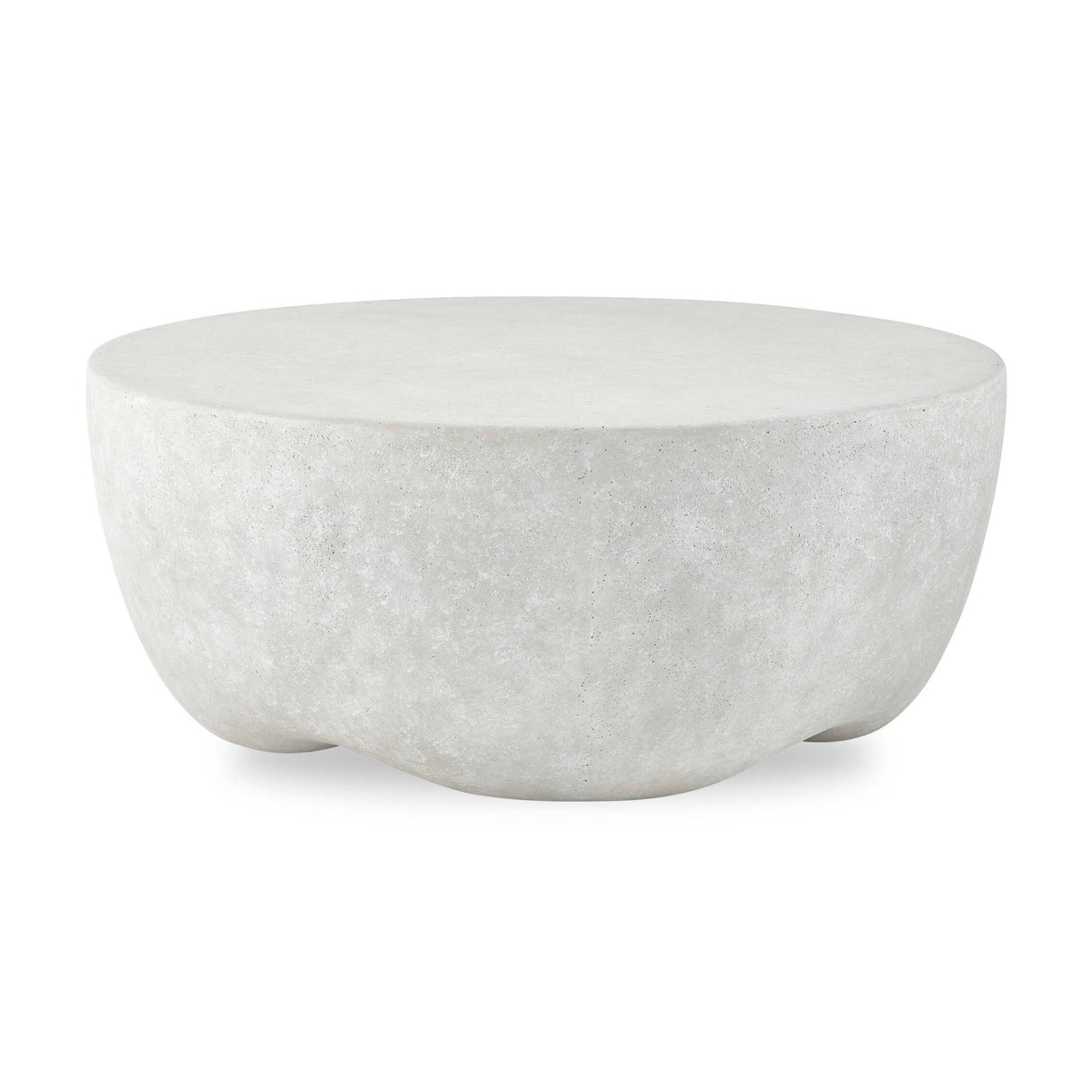 Modern European furniture - Cream Concrete Indoor/Outdoor Coffee Table - www.oroa.com