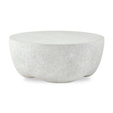 Modern European furniture - Cream Concrete Indoor/Outdoor Coffee Table - www.oroa.com