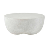 Modern European furniture - Cream Concrete Indoor/Outdoor Coffee Table - www.oroa.com