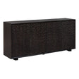 Modern European furniture - Black Chiseled 4-Door Cabinet - www.oroa.com
