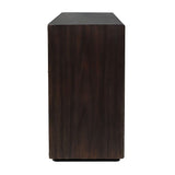 Modern European furniture - Black Chiseled 4-Door Cabinet - www.oroa.com