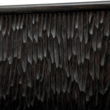 Modern European furniture - Black Chiseled 4-Door Cabinet - www.oroa.com