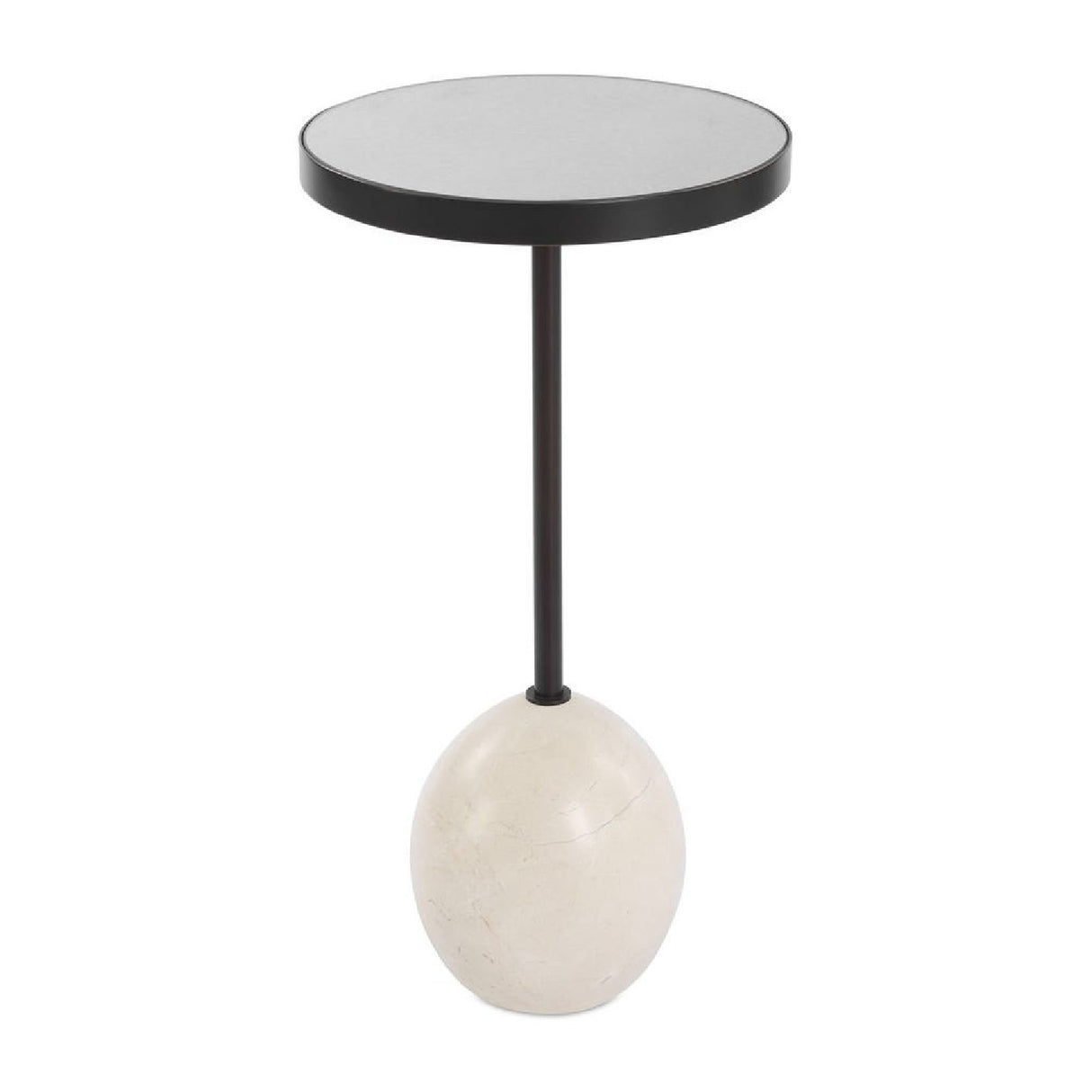 Round Mirrored Top Accent Table | Uttermost Odesa