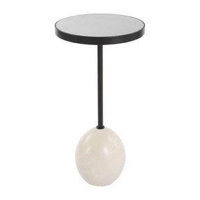 Modern European furniture - Round Mirrored Top Accent Table - www.oroa.com