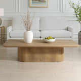 Modern European furniture - Solid Oak Minimalist Coffee Table - www.oroa.com