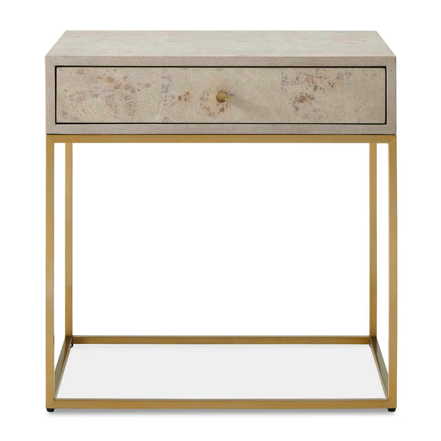 Modern European furniture - Maple Burl 1-Drawer Side Table - www.oroa.com