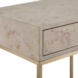 Modern European furniture - Maple Burl 1-Drawer Side Table - www.oroa.com