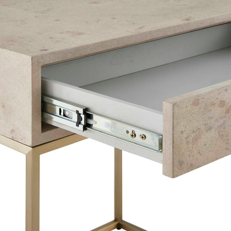 Modern European furniture - Maple Burl 1-Drawer Side Table - www.oroa.com