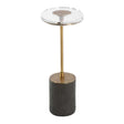Modern European furniture - Oval Crystal Accent Table - www.oroa.com