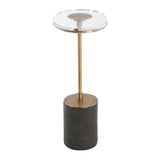 Modern European furniture - Oval Crystal Accent Table - www.oroa.com