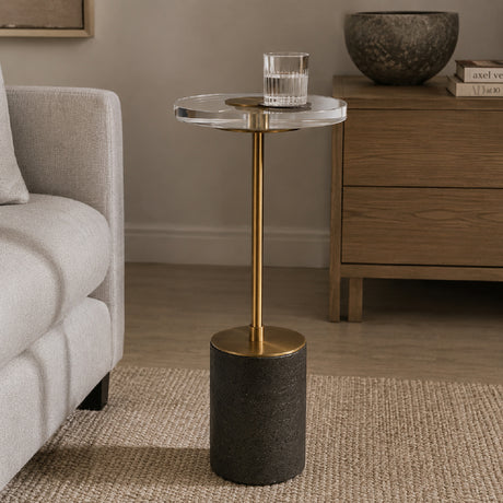   Oval Crystal Accent Table | Oroa.com