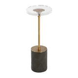 Modern European furniture - Oval Crystal Accent Table - www.oroa.com