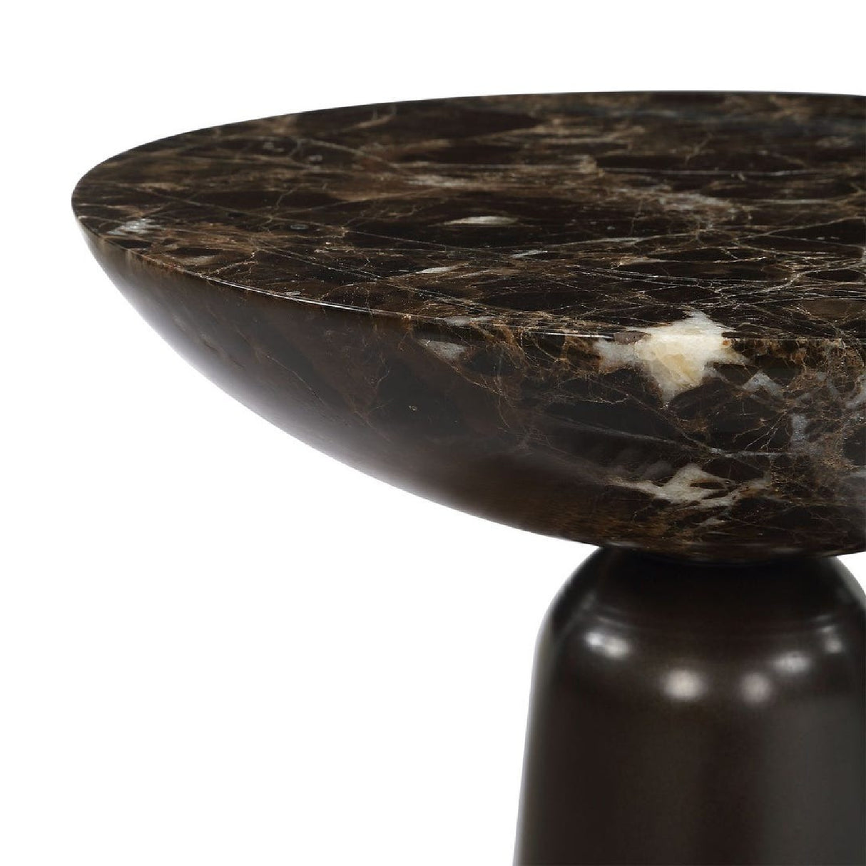 Brown Marble Accent Table | Uttermost Hastings