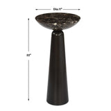 Brown Marble Accent Table | Uttermost Hastings