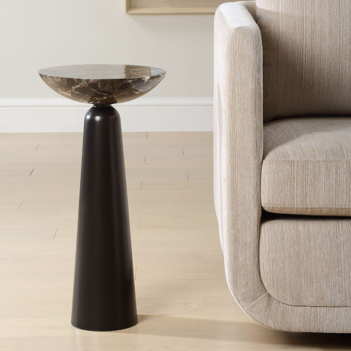 Brown Marble Accent Table | Uttermost Hastings