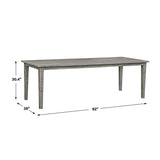 Modern European furniture - Solid Mahogany Indoor/Outdoor Dining Table - www.oroa.com