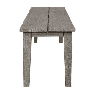   Rustic Gray Mahogany Bench | Oroa.com