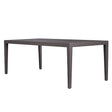 Modern European furniture - Black Aluminum Indoor/Outdoor Dining Table - www.oroa.com