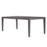 Modern European furniture - Black Aluminum Indoor/Outdoor Dining Table - www.oroa.com