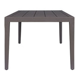 Modern European furniture - Black Aluminum Indoor/Outdoor Dining Table - www.oroa.com