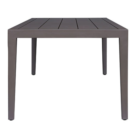 Modern European furniture - Black Aluminum Indoor/Outdoor Dining Table - www.oroa.com