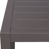 Modern European furniture - Black Aluminum Indoor/Outdoor Dining Table - www.oroa.com
