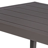 Modern European furniture - Black Aluminum Indoor/Outdoor Dining Table - www.oroa.com
