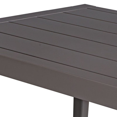 Modern European furniture - Black Aluminum Indoor/Outdoor Dining Table - www.oroa.com