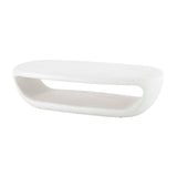 Modern European furniture - White Concrete Indoor/Outdoor Coffee Table - www.oroa.com