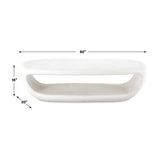 Modern European furniture - White Concrete Indoor/Outdoor Coffee Table - www.oroa.com