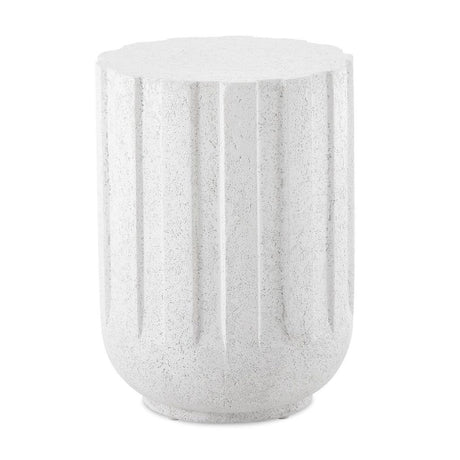 White Glass Indoor/Outdoor Accent Table by Uttermost Jane