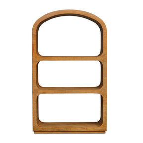 Modern European furniture - Arched Natural Wood Bookcase - www.oroa.com
