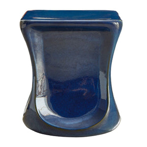   Blue Eartheware Indoor/Outdoor Garden Stool | Oroa.com