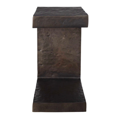 Modern European furniture - Golden Bronze Indoor/Outdoor Side Table - www.oroa.com
