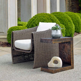 Modern European furniture - Golden Bronze Indoor/Outdoor Side Table - www.oroa.com