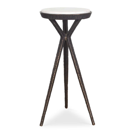 Chiseled Bronze Tripod Accent Table by Uttermost Tilton