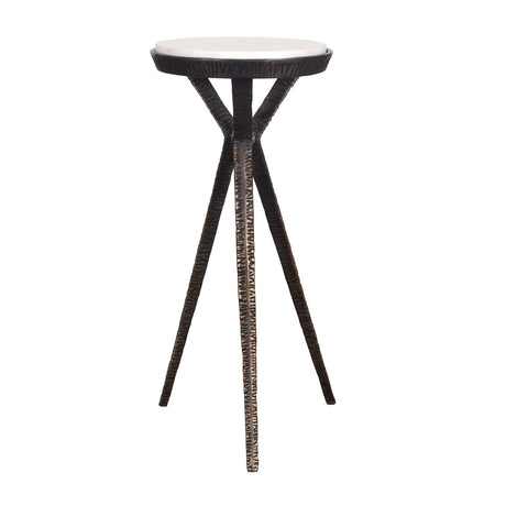 Chiseled Bronze Tripod Accent Table by Uttermost Tilton, alternate view 3