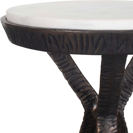 Chiseled Bronze Tripod Accent Table by Uttermost Tilton, alternate view 5