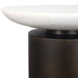 Modern European furniture - Cylindrical Bronze Indoor/Outdoor Accent Table - www.oroa.com