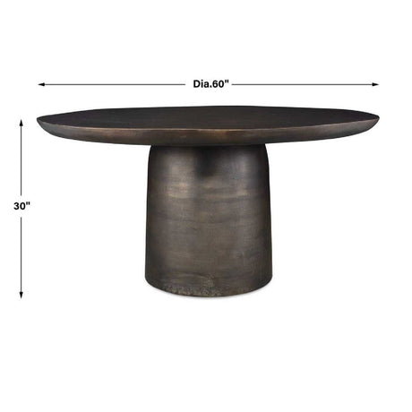 Cast Aluminum Indoor/Outdoor Dining Table | Uttermost  Madrone
