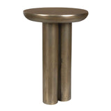Modern European furniture - Antique Brass Indoor/Outdoor Accent Table - www.oroa.com